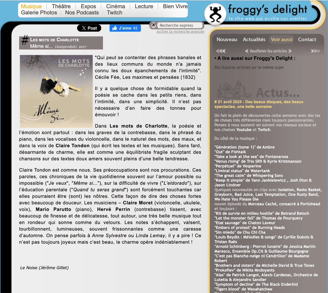 Article de Froggy’s delight